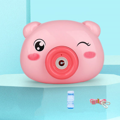 Children Piggy Bubble Machine